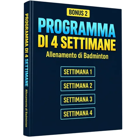 Programma di allenamento di badminton di 4 settimane